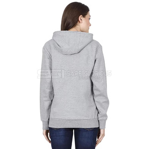 Women's Cotton Hooded Yoga Top Winter Cropped Hoodie with Drawstring Hem and Drop Shoulder Active Training Sports <b>Jacket</b> - Product Image 4