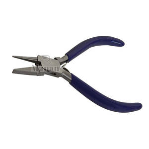 MANAN INSTRUMENTS Alicates de Joyería de Punta Redonda Plana de Acero Inoxidable, Herramienta para Hacer Lazos y Doblar Alambre, 5 Pulgadas, DIY - Product Image 5