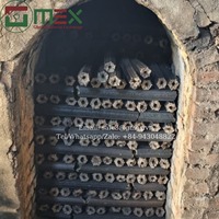 Arang Aktif Kayu Keras Alami 100% Bentuk Heksagonal Karbon Tinggi 7900J Kalori Api BBQ Tahan Lama GMEX GM-HC