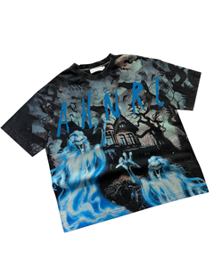 เสื้อยืดผ้าฝ้าย100% ไหล่โอเวอร์ไซส์สำหรับผู้ชายเสื้อยืดพิมพ์โลโก้หรูหรา - Product Image 3