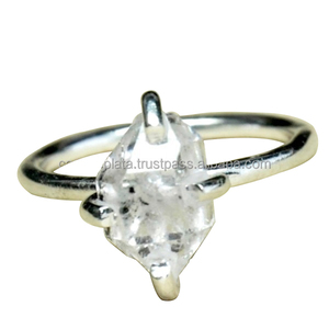 Harkimar cuarzo 925 plata esterlina anillo barato fusión bonito anillo precioso anillo venta al por mayor Fabricación de joyería por Casa De Plata - Product Image 6