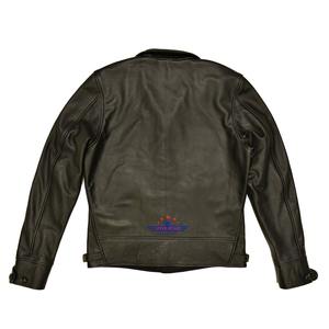 Veste cosaque vintage pour hommes des années 1930 noir en cuir véritable rétro classique manteau vêtements d'extérieur décontractés en gros - Product Image 3