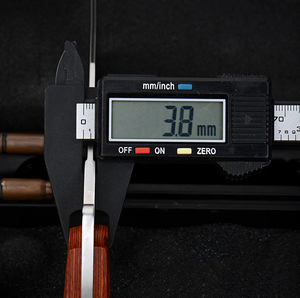 Cuchillo Bowie Profesional Personalizado Hecho a Mano con Hoja de Acero de Damasco con Punta de Gota, Mango de Madera, para Campamento, Senderismo, Supervivencia, Caza, OEM - Product Image 3