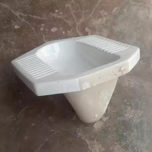 VIstaar Salle de bains Placard à eau Accroupi Pan Commode Céramique Porcelaine Produits Diamant GT Pan pour l'Afrique Produits sanitaires orientaux - Product Image 2