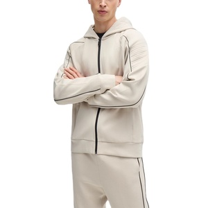 Sweat-shirt à capuche zippé intégral pour homme personnalisé, 450 GSM, 100% coton, décontracté, sport, uni, teinture unie, pour l'hiver - Product Image 3