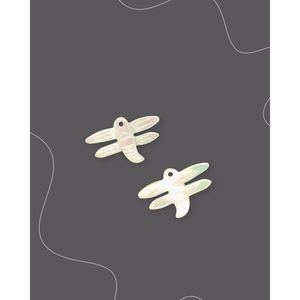 จี้รูปแมลงปอประดับมุกขาว เครื่องประดับแฟชั่น - Product Image 1