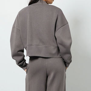 Survêtement pour femmes avec pantalon large, vêtements confortables pour l'hiver / Prix d'usine pour les acheteurs en gros, service OEM, conception avec logo personnalisé - Product Image 5