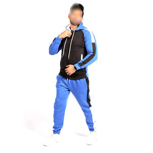 Bleu Noir Contraste Couleur Bon Fournisseur Plus Haute Qualité 2025 Nouvelle Arrivée Meilleur Matériel Utilise Hommes Fitness Survêtements BY WAKIN WEAR - Product Image 3