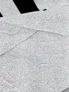 เสื้อสเวตเตอร์สีดำเทาของผู้หญิงเสื้อครอปสตรีทแวร์ผ้าฟลีซพิมพ์ลายไหล่เสื้อสวมหัวผ้าคอตตอนเนื้อนุ่มสีทูโทนปัก3D - Product Image 3