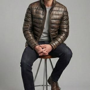 Chaqueta Acolchada de Lana para Hombre, Casual, Impermeable, Cortavientos, Transpirable, con Capucha, Aislante, para Invierno, Servicio OEM - Product Image 4