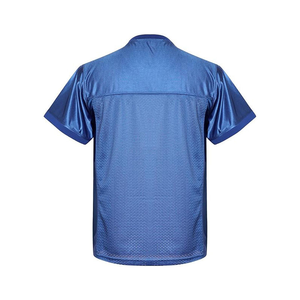 FEROCIOUS CLOTHING Custom American Football Practice Jersey <b>Red</b> <b>Mesh</b> V Neck Short Sleeve Breathable Anti-Bacterial Lightweight - Product Image 5