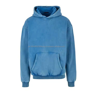 Sweat à capuche surdimensionné pour homme fabriqué en usine par le meilleur fournisseur, personnalisable, vierge, avec motif de personnage brodé, dernière collection d'hiver - Product Image 2