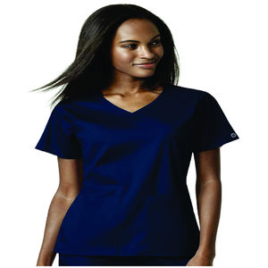 Nouveau Beat femmes col en V gommages confortable beauté Spa tunique chemise dames salon de beauté uniforme en option poche pour les hôpitaux - Product Image 1