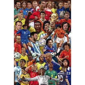 Póster de Estilo Moderno con Leyendas del Fútbol, con Pelé y Otros Leyendas del Fútbol, para Decoración de Pared - Product Image 1