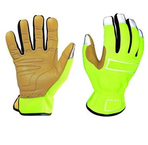 Guantes de construcción Guantes de trabajo de cuero de piel de cabra con color visible en poca luz Guantes DE SEGURIDAD versátiles resistentes a Cortes - Product Image 3