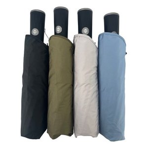 ร่มยาวอัตโนมัติแบบเปิด-ปิดได้ สำหรับทุกเพศ ขนาด 110 ซม. ผ้าใยสังเคราะห์คลาสสิก ป้องกันฝนและรังสียูวี พิมพ์ลายหลากหลาย รุ่น 524 - Product Image 1