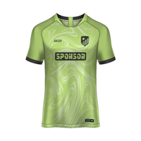 Maillot de football pour équipe, imprimé par transfert thermique, en maille, écologique, respirant, séchage rapide, conception personnalisée OEM, vêtements de rue pour hommes