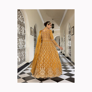 ชุดเจ้าสาวงานแต่งงานมาถึงล่าสุด 2024 คุณภาพดีที่สุดHeavy Designerผ้าไหมสองโทนLehenga Choliที่ดีที่สุดราคาผู้ผลิต - Product Image 6