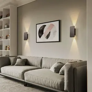 Applique murale LED moderne Soraya, blanc chaud poli, télécommande pour chambre et salon - Product Image 3