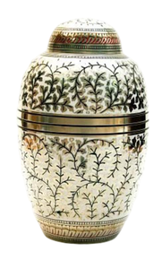 Urna de cremación de latón para volver al hogar de estilo americano, Tributo elegante para honrar a los seres queridos, Memorial funerario artístico de cenizas humanas - Product Image 6