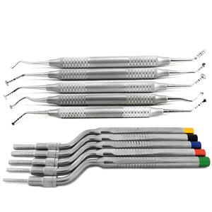 Kit de Cirugía de Implantes Dentales: Set de Osteótomos para Levantamiento de Seno, Instrumentos de Injerto Óseo con Membrana de Hongo, Acero Inoxidable, para Implantología Manual - Product Image 1