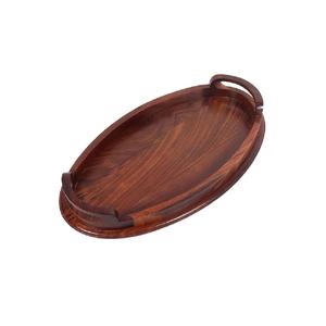 Plateaux de service en bois de sheesham pour table à manger, plateau à nourriture et à collations en bois massif artisanal pour la maison, la cuisine et les cadeaux - Product Image 1