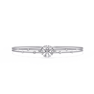 Magnifique bracelet et jonc en or 18 carats avec diamants de laboratoire, accessoire de bijouterie luxueux - Product Image 2