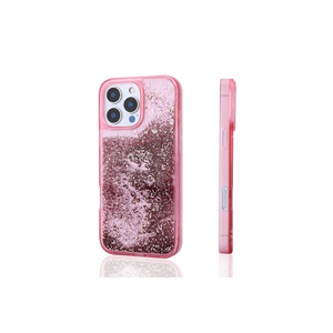 Coque en silicone transparente pailletée argentée Netzy pour iPhone 12 Pro, style liquide, coque arrière pour Ins Promax 14 Plus, coque souple - Product Image 2