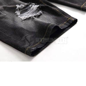 กางเกงขาสั้นผู้ชายสไตล์เทรนดี้ปี 2026 ลุคขาดๆ เซอร์ๆ สีอ่อน สำหรับชุดฤดูร้อน กางเกงขาสั้นผู้ชายแบบขาดๆ - Product Image 4