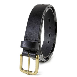 Ceinture de polo en cuir de vache véritable personnalisable boucle en acier réglable avec logo carré de serpent personnalisable Pakistan - Product Image 5