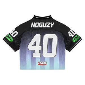 Vintage Quality Printed Breathable Short Sleeve Mesh Double Sided American <b>Football</b> Jersey Oversized Low <b>Price</b> - Product Image 4