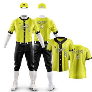 Uniformes de béisbol y softbol transpirables de alta calidad para niños y adultos, ropa deportiva de media manga de Hip Hop para jóvenes - Product Image 1
