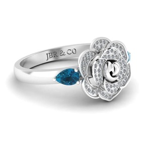 Bague de fiançailles de style cendrillon en argent 925 plaqué or avec diamant rond en édition limitée pour femmes bijoux fins au meilleur prix - Product Image 3