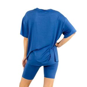 Conjuntos de 2 piezas para mujer, camisetas y pantalones cortos casuales, traje deportivo, conjuntos de pantalones cortos de algodón 100%, conjunto de dos piezas para mujer en venta - Product Image 2