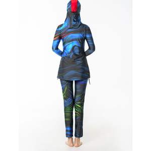 Maillot de bain de luxe pour femme 2026 – Vente en gros, personnalisé, islamique, étanche, marque privée, une pièce imprimée - Product Image 2