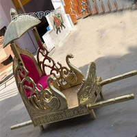Maharani Palanquin/Palki de Mariage Professionnel Moderne de Luxe pour l'Entrée de la Mariée, Doli Nuptial Royal en Bois Sculpté Durable pour Mariage Sydney