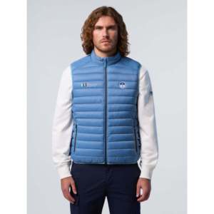 Collezione North Sails AC38 Gilet Skye Blu Stampato, Giacca Invernale Casual Antivento Leggera in Poliestere Canvas, Taglie Grandi, Abbigliamento da Pesca - Product Image 4