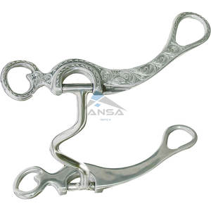 Premium Western AL Gravé Med Port Show Bit Durable Horse Riding Training & Show Equipment Prix de gros Fournisseur en vrac - Product Image 2