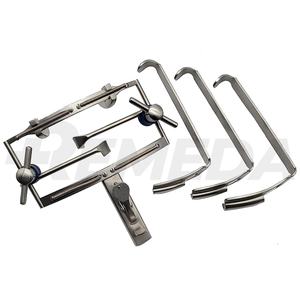 REMEDA Dingman Juego de mordaza bucal con 3 cuchillas Acabado mate La mejor calidad Dingman Retractor CE - Product Image 2