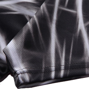 เสื้อยืดถักแบบสวมหัวพิมพ์ซับลิเมชันสำหรับผู้ชายเสื้อยืดสตรีทสไตล์สตรีททำจากโพลีเอสเตอร์สำหรับสุภาพบุรุษ - Product Image 5