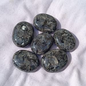 New Larvikite Black Moonstone <b>Worry</b> <b>Stone</b> Self-Care Healing Crystal Gemstone Other Crystal Crafts Product - Product Image 2