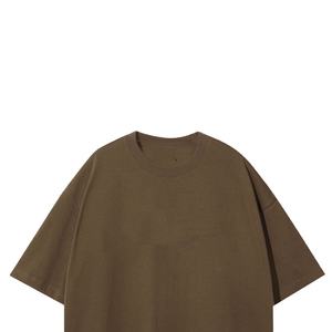 T-shirt Oversize 100% Coton pour Homme, Streetwear Hip Hop, Uni, Délavé à l'Acide, Logo Personnalisé, Vêtements de Sport pour Homme, T-shirts Vintage - Product Image 4