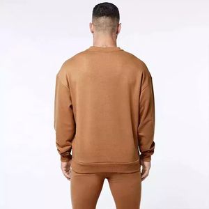 Sweatshirts à col ras du cou pour hommes personnalisés en hiver, coton polaire et polyester, couleurs unies, taille XS, motif d'impression 3D, concevez vos propres sweats à capuche - Product Image 2