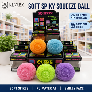 Balle anti-stress souple et pointue à presser, jouet sensoriel en forme de visage souriant pour apaiser les mains et le bureau au quotidien - Product Image 5