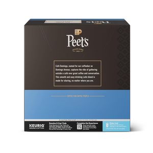 Peet's Coffee, Medium Roast Single Serve Coffee Pods, 100% Arabica Coffee - Café Domingo 32 Count - Product Image 6