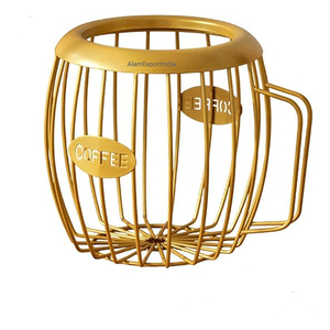 ตะกร้าเก็บเมล็ดกาแฟลวดทำจากเหล็กสำเร็จรูปอุปกรณ์ในครัว - Product Image 4