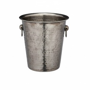 Seau à glace en laiton finition antique, nouveau design, refroidisseur à vin en métal avec poignée, utilisation sur table, refroidisseur à bière - Product Image 5