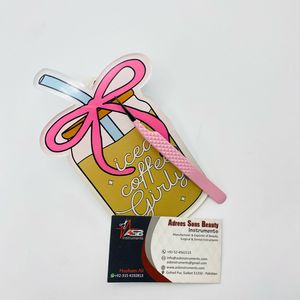 Vente de gros Carreaux de cils en acrylique personnalisés Dernières tuiles de cils pour café glacé durable - Product Image 1