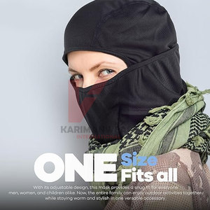 Custom Multi-Piece Balaclava with Custom Logo Plain Color & Camo Knit Ski <b>Masks</b> for Cycling, Snowboarding, and Outdoor Sports - Product Image 6