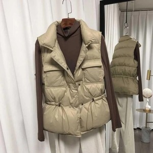 Chalecos blancos para mujer, abrigo cortavientos, Chaleco de Invierno para mujer, Chaleco corto sin mangas, chaqueta, chaleco ligero para calentar el cuerpo - Product Image 5